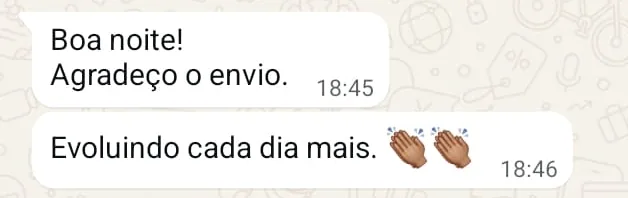 Print de conversa no WhatsApp com Maria Fernanda, mãe da sofia · inglês
